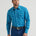 Wrangler Men's Wrinkle Resist Long Sleeve Shirt - Turquoise