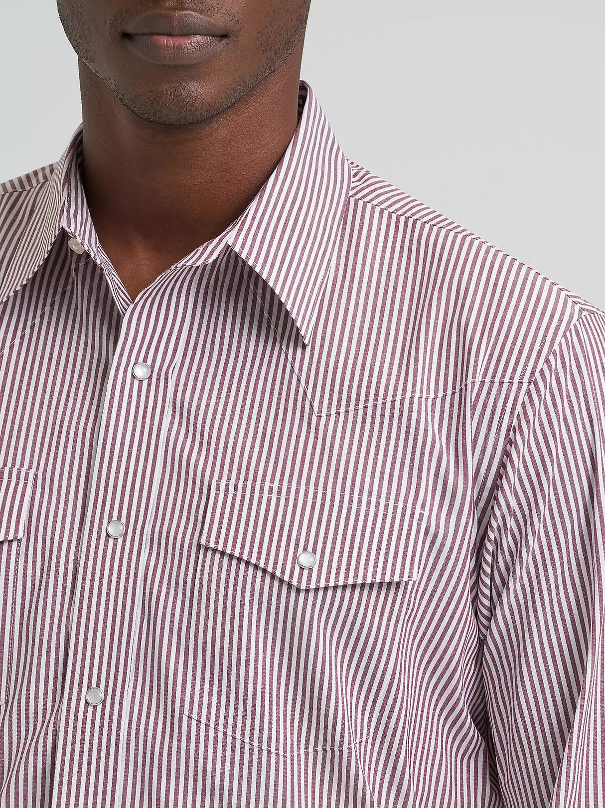 Wrangler Men's Wrinkle Resist Long Sleeve Snap Shirt - A&M Clothing & Shoes