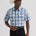 Wrangler Men's Wrinkle Resist Short Sleeve Snap Shirt - Blue